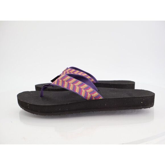 Teva ReFlip Sandal Slide Flip Flop Thong Black Purple Size 11 Beach Slip On - Picture 5 of 12